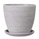 Горшок цветочный Халва Композит d 14.9 см 13.3 см 1.4 л глина фиолетовый