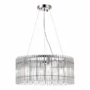 Люстра подвесная ST LUCE SL1656.113.06 Epica 6 ламп 12 м² цвет никель