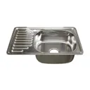Врезная мойка Mixline 536117 42x66 см глубина чаши 18 см нержавеющая сталь цвет хром