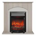 Каминокомплект Realflame Santana STD LO-F111 с очагом Fobos Lux BL 750Вт светлый дуб