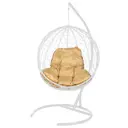 Кресло подвесное Bigarden KokosWhiteB 95 см x 75 см x 115 см искусственный ротанг белый