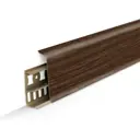 Плинтус напольный Деконика Орех 55x21x2200 мм 6 шт с фурнитурой