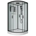 Душевая кабина Niagara NG-6902-01BLACK низкий поддон 100x100см
