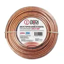 Кабель акустический Dori 2x0.5 мм 20 м цвет прозрачный