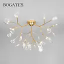 Потолочная люстра со стеклянными плафонами BOGATE'S 566 золото