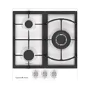 Газовая варочная панель Zigmund & Shtain G 14.4 W 46 см 3 конфорки цвет белый