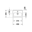 Раковина Duravit DuraStyle 0708450000 45 см цвет белый