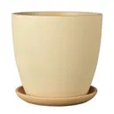 Горшок цветочный Саванна Композит d 30 см 27.8 см 13 л бетон бежевый