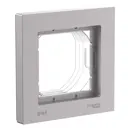 Рамка для розеток и выключателей Systeme electric AtlasDesign 1 пост цвет алюминий 1 шт