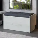 Пуф Трия Форест 35x44x78 см цвет дуб крафт белый/велюр серый
