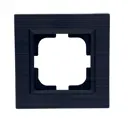 Рамка для розеток и выключателей Ovivo Loft 1 пост цвет антрацит/черный