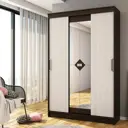 Шкаф-купе Клик мебель 214x140x46.5 см 6 полок ЛДСП цвет дуб