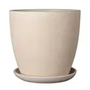 Горшок цветочный Замша Композит d 36.4 см 33 см 22 л бетон белый