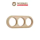 Рамка для розеток и выключателей Werkel Legend 3 поста цвет светлый бук