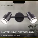 Спот поворотный Citilux Cl565521 2 лампы GU10 4 м² цвет черный