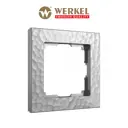 Рамка для розеток и выключателей Werkel Hammer W0012406 1 пост цвет серебряный