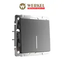 Выключатель проходной встраиваемый Werkel a063101 1 клавиша цвет графит матовый