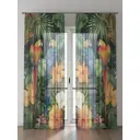 Тюль Comfy Way Алоуна - 99 CW580099-240 150x240 см на шторной ленте цвет зеленый 2 шт