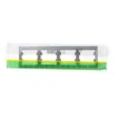 Рамка для розеток и выключателей Systeme electric Glossa GSL000304 4 поста горизонтальная цвет алюминий