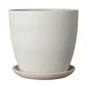 Горшок цветочный Саванна Композит d 30 см 27.8 см 13 л бетон белый