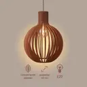 Люстра подвесная деревянная Brillight Love-26.1 1 лампа 15 м² цвет коричневый