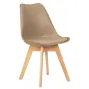 Кухонный стул Dobrin Jerry Soft LMZL 49x49x54 см пластик цвет бежевый