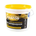 Краска латексная интерьерная влагостойкая KRAFOR 6.5 кг белая