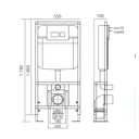 Комплект инсталляция с подвесным унитазом TONI ARTI TA-01 Baglio с клавишей Baglio TA-0087 с сиденьем с микролифтом