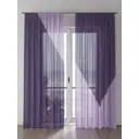 Тюль Comfy Way Алоуна - 182 CW580182-240 150x240 см на шторной ленте цвет фиолетовый 2 шт