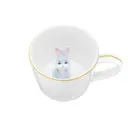 Кружка 350 мл Elan Gallery Любопытный кролик внутри кружки фарфор цвет белый