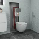 Комплект инсталляция с унитазом Bauedge Dream BL0001-HQ2 Q00009 обратного потока с микролифтом клавиша антивандальная
