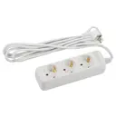 Удлинитель бытовой Эра Б0044035 3 розетки с заземлением 3x1.5 мм 10 м 3500 Вт цвет белый