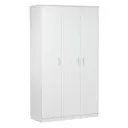 Шкаф распашной Клик мебель 121x210x50 см ЛДСП цвет белый
