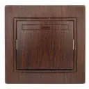 Выключатель встраиваемый Intro Plano Б0053738 1 клавиша с подсветкой цвет венге