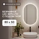 Зеркало для ванной Genglass GGL-01-S-4000-1 с подсветкой 50x80см