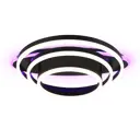Люстра потолочная светодиодная Ambrella light Acrylica с пультом управления 41.74 м² регулируемый белый свет цвет черный
