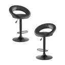 Барный стул Dobrin Mira black lm-5001 53.5x102x47 см цвет черный 2 шт