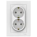 Розетка двойная встраиваемая Systeme electric AtlasDesign ATN001324 с заземлением цвет лотос 2 шт.
