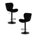 Набор барные стулья 2 шт Dobrin 5022_BlackBase-LM Barny Black 46x85x54 см цвет черный