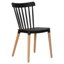 Кухонный стул Dobrin Theo LMZL 46x46x50 см пластик цвет черный