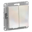 Выключатель встраиваемый Systeme Electric AtlasDesign ATN000465 2 клавиши цвет жемчужный