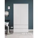Шкаф распашной Дсв мебель 52121 90.4x180x50.4 см ЛДСП цвет белый
