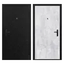 Входная дверь Такт-тайм Уют 5 правый 170x80см цвет крокодил черный/цемент светлый