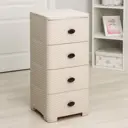 Комод Альтернатива 869761 4 ящика 36x37.5x83 см пластик цвет бежевый