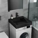 Раковина на стиральную машину BAUEDGE MY2007B цвет черный