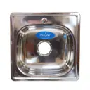Врезная мойка Mixline 528187 48x48 см глубина чаши 16 см нержавеющая сталь цвет хром