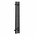 Полотенцесушитель электрический Point Moonstone PNMS718B П2 100x800 мм 90 Вт с терморегулятором I-образный цвет черный матовый