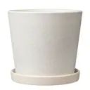 Горшок цветочный Грильяж Композит d 14.4 см 12.5 см 1.22 л бетон белый