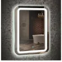 Зеркало Azario Мальта 400*700, LED-подсветка, сенсорный выключатель