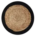 Коврик декоративный Cleopatra джут с черным ободком IC-18394 круг 60x60 см